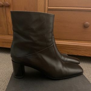 Via Spiga Kerala Calf Black Leather Boot - 10.5